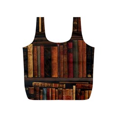 Old Books Vintage Office Antique Library Full Print Recycle Bag (s) by Perong