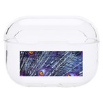 Peacock Bird Feathers Coloured Plumage Hard PC AirPods Pro Case Front