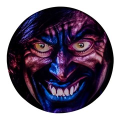 Shadow Madness (ai) Round Glass Fridge Magnet (4 Pack) by dflcprintsclothing