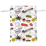 Pattern Seamless Texture Cartoon Lightweight Drawstring Pouch (XL) Back