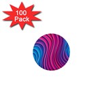 Spiral Swirl Pattern Light Circle 1  Mini Buttons (100 pack)  Front