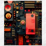 Tech Technology Pattern Canvas 8  x 10  8.15 x9.66  Canvas - 1