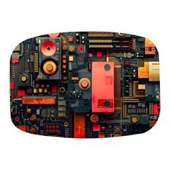 Tech Technology Pattern Mini Square Pill Box by Salmanaz77