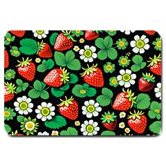 Strawberries Pattern Large Doormat by Salmanaz77