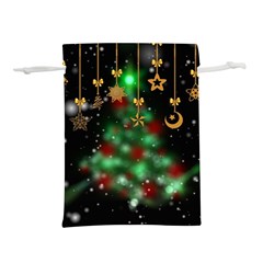 Christmas Star Jewellery Lightweight Drawstring Pouch (m) by anzea