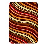 Waves Pattern Abstract Neutrals Rectangular Glass Fridge Magnet (4 pack) Front