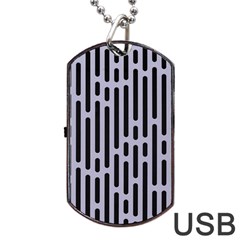 Texture, Stripes, Pattern Dog Tag Usb Flash (one Side) by kyorashop23