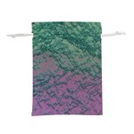 Colorful duotone abstract print Lightweight Drawstring Pouch (L) Back