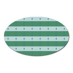 Pattern Triangle Oval Magnet by anzea