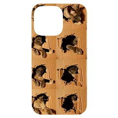Carton, Brown Iphone 14 Pro Max Black Uv Print Case by kyorashop23