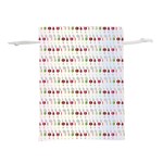 Wine Glass Pattern Lightweight Drawstring Pouch (L) Back