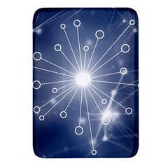 Network Technology Connection Rectangular Glass Fridge Magnet (4 Pack) by anzea