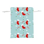 Christmas Pattern Lightweight Drawstring Pouch (S) Back