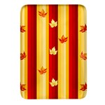 Autumn Fall Leaves Vertical Rectangular Glass Fridge Magnet (4 pack) Front