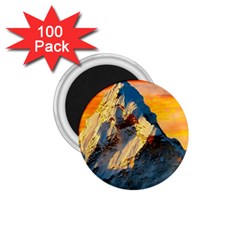 Himalaya Nature Mountain 1 75  Magnets (100 Pack)  by Bedest