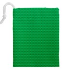 Green Lego Texture, Lego Background, Lego Texture, Green Drawstring Pouch (4XL) Back