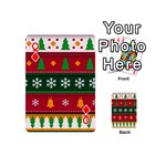 Christmas Time Pattern Christmas Ornament Playing Cards 54 Designs (Mini) Front - DiamondQ