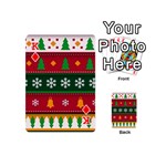 Christmas Time Pattern Christmas Ornament Playing Cards 54 Designs (Mini) Front - DiamondK