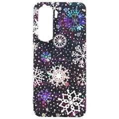 Shiny Winter Snowflake Abstract Christmas Cold Crystal December Samsung Galaxy S24 Plus 6 7 Inch Black Tpu Uv Case by Bedest