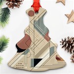 Boho Abstract Architecture Christmas Tree Ornament (Two Sides) Back