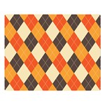 Halloween Argyle Pattern  Two Sides Premium Plush Fleece Blanket (Large) 80 x60  Blanket Back