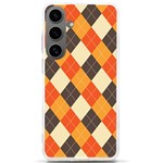Halloween Argyle Pattern  Samsung Galaxy S24 Ultra 6.9 Inch TPU UV Case Front