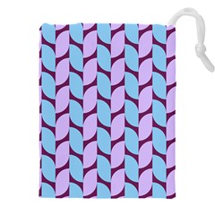 Purple Blue Pattern Drawstring Pouch (4xl) by ytdream