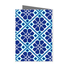 Illustration Of Ukrainian Folk Seamless Pattern Ornament Ethnic Ornament Mini Greeting Cards (pkg Of 8) by Grandong