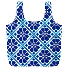 Illustration Of Ukrainian Folk Seamless Pattern Ornament Ethnic Ornament Full Print Recycle Bag (xl) by Grandong