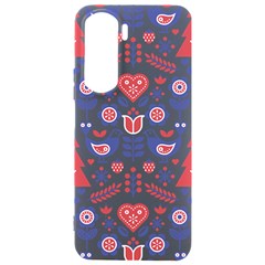 Scandinavian Folk Seamless Pattern Samsung Galaxy S24 Plus 6 7 Inch Black Tpu Uv Case by Grandong