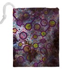 Abstract Molecular Space Art Drawstring Pouch (4XL) Back
