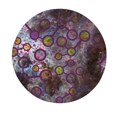 Abstract Molecular Space Art Mini Round Pill Box (pack Of 5) by ExtraAwesomeSauce