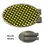 Royalty Inspired Crown Pattern Money Clips (Oval)  Front