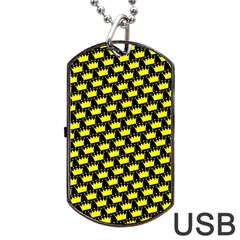 Royalty Inspired Crown Pattern Dog Tag Usb Flash (one Side) by ExtraAwesomeSauce