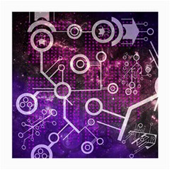 Cosmic Network Geometric Art Medium Glasses Cloth by ExtraAwesomeSauce