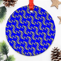 Eye Of Horus Pattern Ornament (round) by ExtraAwesomeSauce