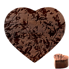 Abstract Floral Artwork Heart Wood Jewelry Box by ExtraAwesomeSauce