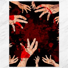 Horror Themed Bloody Hands Canvas 36  X 48  by ExtraAwesomeSauce