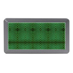 Green Diamond Grid Pattern Memory Card Reader (mini) by ExtraAwesomeSauce