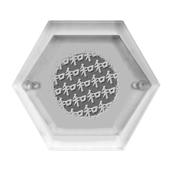Peaceful Japanese Kanji Design Hexagon Wood Jewelry Box by ExtraAwesomeSauce