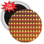 Gradient Lion Head Pattern 3  Magnets (100 pack) Front