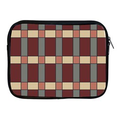 Modern Art Geometric Pattern In Red Hues Apple Ipad 2/3/4 Zipper Cases by ExtraAwesomeSauce