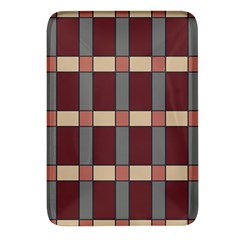Modern Art Geometric Pattern In Red Hues Rectangular Glass Fridge Magnet (4 Pack) by ExtraAwesomeSauce