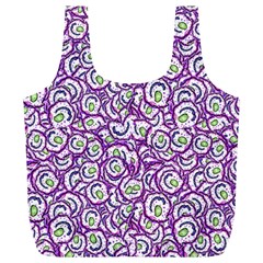 Funny Bacterias Drawing Motif Random Pattern Full Print Recycle Bag (xl) by dflcprintsclothing