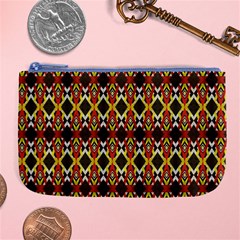 Colorful Geometric Pattern Design Large Coin Purse by ExtraAwesomeSauce
