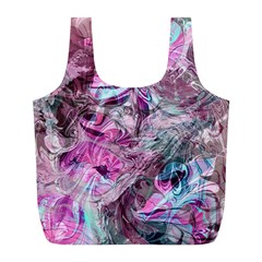  Blend On Pink Full Print Recycle Bag (l) by kaleidomarblingart