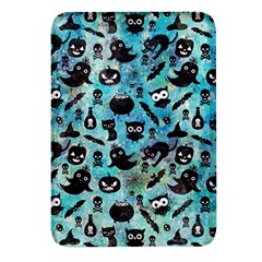 Ghosts Owls Pumpkins Rectangular Glass Fridge Magnet (4 Pack) by kyorashop23