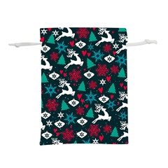 Holiday Season Pattern Lightweight Drawstring Pouch (m) by kyorashop23