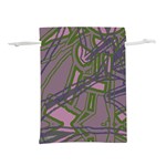 Vibrant Collage Vibes Print Lightweight Drawstring Pouch (L) Back