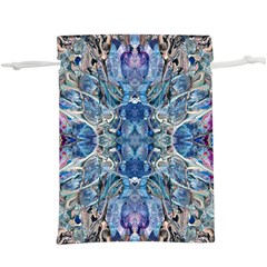 Blue Pour Blend  Lightweight Drawstring Pouch (xl) by kaleidomarblingart